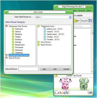 Mig33 Mesengger versi 2.0 untuk computer